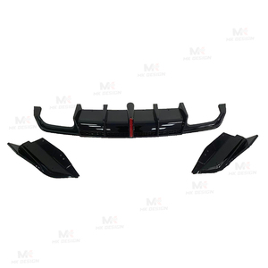 Diffusore Posteriore Nero Lucido Stile VTEN con Luce LED e Tubo di Scarico per <span class=keywords><strong>BMW</strong></span> X1 <span class=keywords><strong>U11</strong></span> 2024+ Splitter Paraurti Posteriore Ricambi Auto - Product Image 5
