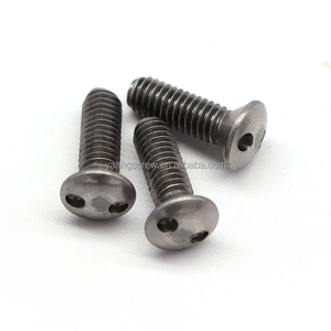 Tornillo de seguridad de acero al carbono inoxidable con cabeza de avellanado de ojo de pez de doble Serpiente de orificio - Product Image 2