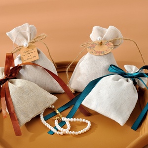 Manufacture Candy Pearl Jewelry Gift <b>Bags</b> Pouch Fashion Drawstrings <b>Dust</b> Cotton Lien <b>Bag</b> Pouch <b>Bag</b> - Product Image 2