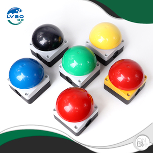 Interrupteur à bouton-poussoir LVBO <span class=keywords><strong>IP65</strong></span> anti-poussière et <span class=keywords><strong>étanche</strong></span>, grande touche en forme de champignon, haute durabilité, AC230V 10A, contact argenté - Product Image 2