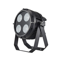 QSE Lighting 4*50W Projecteur LED COB Slim Étanche IP65 RGBW Contrôle DMX512/Activé par le Son 4/8 Canaux Durée de Vie 50000 Heures