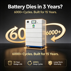 Armoire de stockage d'énergie à batterie LiFePO4 WHE avec refroidissement par air, RS485, silencieuse (<30dB) pour intérieur, hybride/hors réseau - Product Image 4