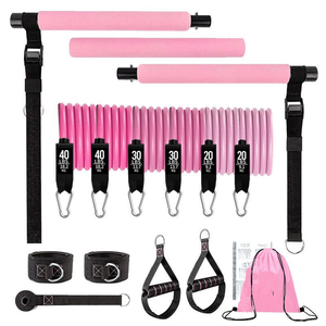 Kit Portatile per Allenamento Domestico Multifunzionale con Barra per Yoga e Pilates per Donne, con Bande di Resistenza e <span class=keywords><strong>Accessori</strong></span> per Esercizi - Product Image 5
