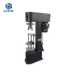 DK-50 Factory Supply Automatic Electric Wine Olive Oil Glass Bottle Aluminum ROPP Screw Press Crimping Capping Machine