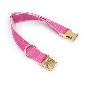 Productos más vendidos 2024, corbata de gamuza roja Rosa sólida, pajarita para mascotas, lindos collares para perros y juego de plomo para cachorros, correas clásicas para mascotas - Product Image 5