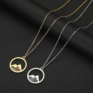 Collar <span class=keywords><strong>de</strong></span> Acero Inoxidable con Colgante <span class=keywords><strong>de</strong></span> Semilla <span class=keywords><strong>de</strong></span> Mostaza Chapado en <span class=keywords><strong>Oro</strong></span> Vintage, Joyería Religiosa con la Frase 'La Fe Puede Mover Montañas', Regalos Cristianos - Product Image 3