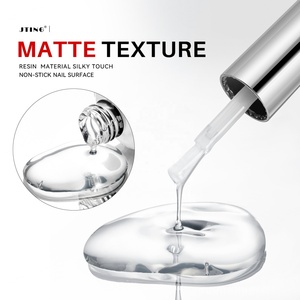 JTING Super Matte Russian Matte Top Coat Gel Polish No Stick Powder No Wipe High Shine Professional Matte Top Coat Nail Supplier - Product Image 4