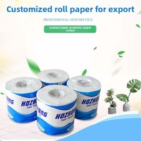 Papier toilette en rouleau personnalisé à dissolution rapide, 3 plis, en pâte de bois vierge, doux et uni, pour marque privée, vente en gros, OEM