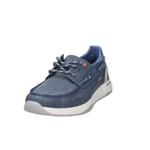 Chaussure bateau à lacets pour homme Lumberjack, bleue, taille 43, talon de 3 cm, toile, chaussure tendance - Product Image 5