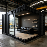 Maisonnette modulaire préfabriquée économique pour salon, en kit