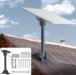 Support Starlink Gen 3 pour antenne standard V3, <span class=keywords><strong>kit</strong></span> de montage mural/au toit avec poteaux en acier au carbone et adaptateur - Product Image 6