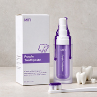Pasta Gigi Pembersih Mendalam Label Pribadi Serum Pemutih Gigi Pasta Gigi Profesional Pasta Gigi Pemutih Gigi Ungu