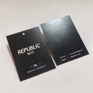 ZP-étiquettes en tissu de papier épais personnalisées avec ficelle étiquettes pivotantes écologiques pour accessoires vestimentaires et solutions d'emballage textile - Product Image 4