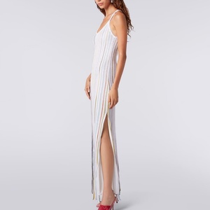 Nouvelle robe imprimée rayée pour femme, couleur bonbon, robe en tricot pour femmes - Product Image 3