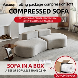 Canapé compact deux places multifonctionnel pour petits espaces, idéal pour les salons restreints, meubles de maison - Product Image 6