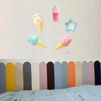 Autocollant mural auto-adhésif anti-collision et imperméable pour chambre d'enfant, décoration murale pour couloir