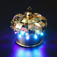 Couronne dorée de champagne, flash créatif, bâton lumineux pour vin étranger, course de cheval, soldes
