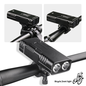 Phare avant de vélo 10000mAh USB rechargeable en ABS avec klaxon, étanche, LED, pour <span class=keywords><strong>VTT</strong></span> et vélo de route, 4 modes, pour la conduite nocturne, en stock - Product Image 3