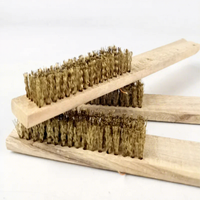 Brosse de polissage industrielle OEM personnalisable avec poils et fil d'acier, diamètre 9 pouces, manche en bois, pour perceuse à main (échantillon)