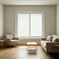 Persianas de Madera Francesas Hechas a Medida, Diseño Art Deco, Alta Calidad, para Sala de Estar y Dormitorio