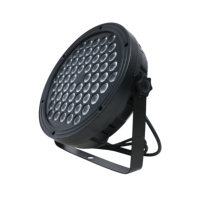 Projecteur LED plat haute puissance 60*3W RGBW en aluminium et plastique, contrôle DMX512, angle de faisceau 15-60°, éclairage de scène pour spectacles