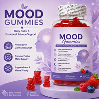 Suplemen Diet Permen Kunyah Rasa Stroberi, Blueberry, Raspberry, Anggur, Jeruk, Lemon, Campuran Botani Nutrisi Harian