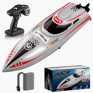 V003 2.4GHz High Speed RC Racing Boat 30km/h Self-Righting Water Cooling Remote Control Speedboat with LED <b>Light</b> - Product Image 5