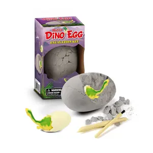 MINI Dino Dig Out Dinosaur Egg Colección de juguetes para niños No tóxico DIY Science Stem Juguetes para niños Kit de excavación educativo personalizado