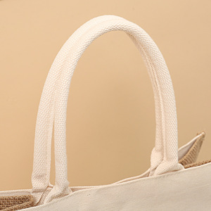 Sac fourre-tout en jute écologique avec logo personnalisé, réutilisable pour les courses, les demoiselles d'honneur, les mariages, la plage et l'usage quotidien - Product Image 3