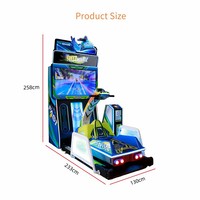 Simulateur de course de bateaux à moteur pour 2 joueurs, écran HD 42 pouces, cabinet métallique, fonctionnant à pièces, pour salles de jeux et centres d'amusement