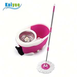 Serpillière à spray magique rotative 360, appareil de nettoyage détachable, pour sol, avec seau - Product Image 2