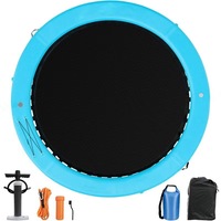 Flotador de hamaca de agua inflable de muelle de malla Circular de gran oferta con accesorios