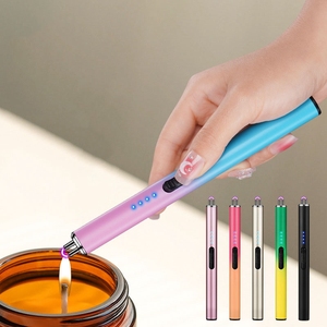<span class=keywords><strong>Briquet</strong></span> électrique personnalisé <span class=keywords><strong>rose</strong></span> pour cigarette <span class=keywords><strong>Briquet</strong></span> à bougie d'extérieur pour petite cuisine BBQ en ligne Affichage de puissance - Product Image 3