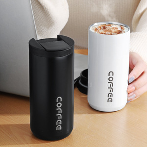 COPPEE Stainless Steel Tumbler 304 Vacuum <b>Insulated</b> 6-12 Hours Office Car Outdoor Use Portable Coffee <b>Mug</b> - Product Image 1