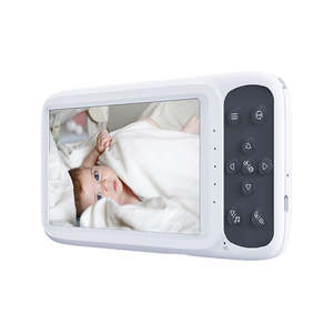 Hdking 5 pulgadas pantalla inalámbrica Wifi lente de 55 grados sonido de llanto y Audio bidireccional cámara de monitor de bebé con resolución de 1080p - Product Image 3