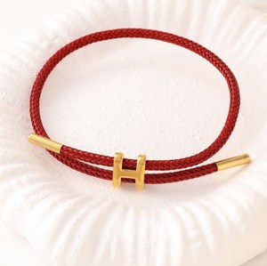 Nouveau <span class=keywords><strong>bracelet</strong></span> en acier inoxydable avec boucle, <span class=keywords><strong>bracelet</strong></span> en acier titane tressé 3D réglable pour femmes, accepte les couleurs personnalisées - Product Image 4