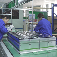 Jalur produksi semi-otomatis untuk pabrik perakitan baterai Lithium-ion silinder persegi
