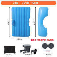 Sofá cama de aire para coche inflado automático, colchón autoinflable con bomba incorporada, plegable, para acampar, 2 -- 3 adultos