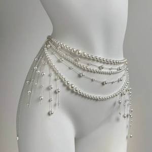 Cadena de cuerpo de princesa Bohemia, cinturón de cadera de mariposa en capas con flecos largos, joyería de cintura de danza del vientre para mujer, Festival nupcial - Product Image 1