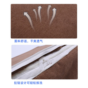 Cojín triangular de algodón para respaldo, soporte ergonómico para sentarse y recostarse, cuidado de la salud del cuello, prevención de la cifosis - Product Image 5