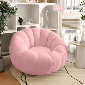 Modern 360 Swivel Extra Large Round <b>Bean</b> <b>Bag</b> Chair with Footrest, High Pressure Foam Lazy <b>Sofa</b> - Product Image 1