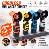 Mini-meuleuse d'angle sans fil 3 pouces 16,8 V, polisseuse électrique rechargeable, outil électrique portatif pour le bricolage du métal