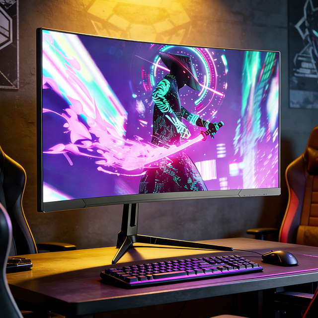 Ultra Wide 21:9 165Hz 1ms HDR WQHD Frameless Curved Gamer LED LCD Screen Gaming Display Computer Monitor