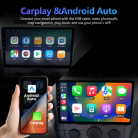 Kit d'écran de radio de voiture Android Meihua 9 pouces avec GPS intégré pour Opel Astra H Zafira B 2006-2010, montage sur tableau de bord