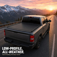 Couverture de benne rigide pliable en trois parties en aluminium pour Ford F150 Tacoma GMC Sierra, étanche, OEM