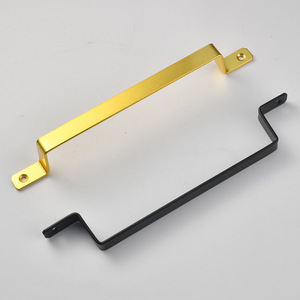 Modern Bar Furniture Handle Iron Cabinet <b>Door</b> Handle <b>Black</b> And Gold Die Casting Modern Minimalist Style - Product Image 3