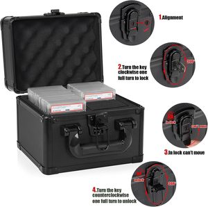 Caja de Almacenamiento de Aleación de Aluminio Premium para 40 Tarjetas Graduadas CGS BGS, Organizador de Tarjetas Coleccionables - Product Image 3