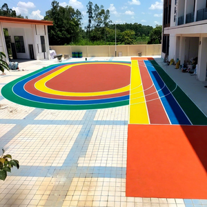 Suelo Deportivo de Plástico con Recubrimiento Antimicrobiano INOLP, 10 mm de Grosor, Impermeable, para Instalaciones Escolares Públicas, Protección Higiénica - Product Image 1