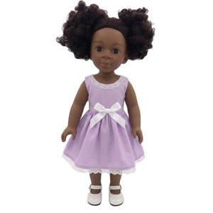 Poupée articulée réaliste en vinyle de 18 pouces, cheveux <span class=keywords><strong>afro</strong></span> bouclés, peau foncée, personnalisable, avec moule de <span class=keywords><strong>tête</strong></span> et de corps, marque OEM, pour collectionneurs - Product Image 1