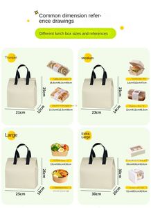 Insulated Non-woven Cooler Bag Portable Takeaway Bag for Milk Tea Beer & Alcohol Beverages with No Closure - Product Image 2